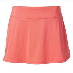 Orange tennis skirt